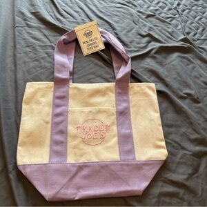 Trader Joe’s Mini Toe in Purple and Cream canvas